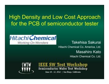High Density and Low Cost Approach for the PCB of semiconductor ...