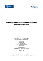 Marit Heinecke - Masterarbeit - Didaktik der Geographie