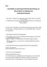 Änderungserlass Außenbereichserlass - MBWSV NRW