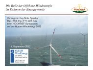 Die Rolle der Offshore-Windenergie im Rahmen der ... - Windreich AG