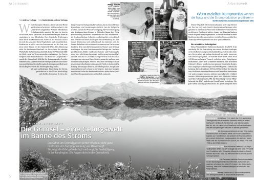 Die Grimsel – eine Gebirgswelt im Banne des Stroms - FAU