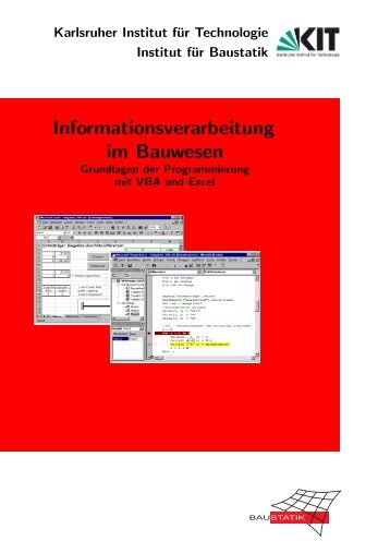 Grundlagen der Programmierung mit VBA Visual Basic for