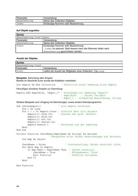 Grundlagen der Programmierung mit VBA Visual Basic for