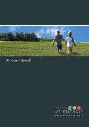 Wir sichern Zukunft - MT-Energie GmbH