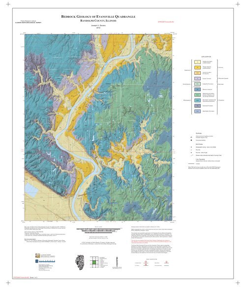 Bedrock Geology of Evansville Quadrangle Illinois State