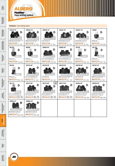 Wendeschneidplatten / Inserts - bei Alberg