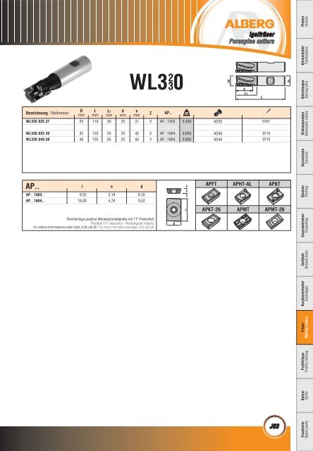 Wendeschneidplatten / Inserts - bei Alberg