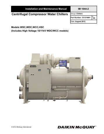 Mcquay chillers technical support Mcquay chillers technical support