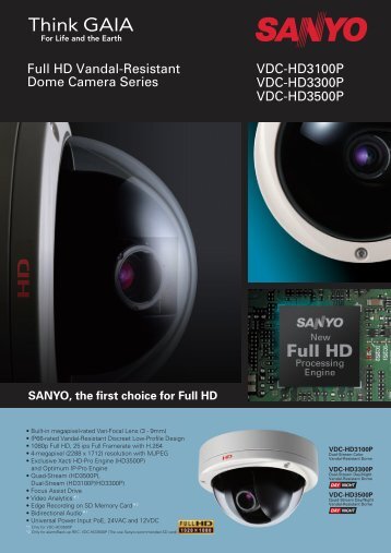 Sanyo VDC-HD3300 Flyer - Use-IP