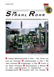 Ausgabe II/06 Das Strahlrohr - Feuerwehr Köln