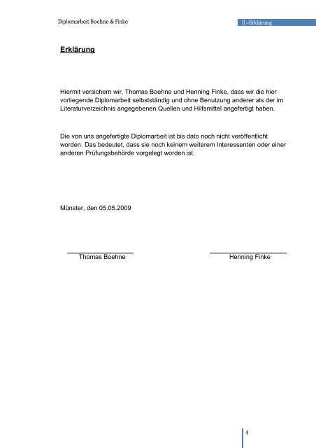 Diplomarbeit Bauingenieurwesen FH Münster Monitoring ... - ARCON