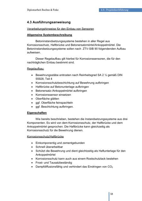 Diplomarbeit Bauingenieurwesen FH Münster Monitoring ... - ARCON