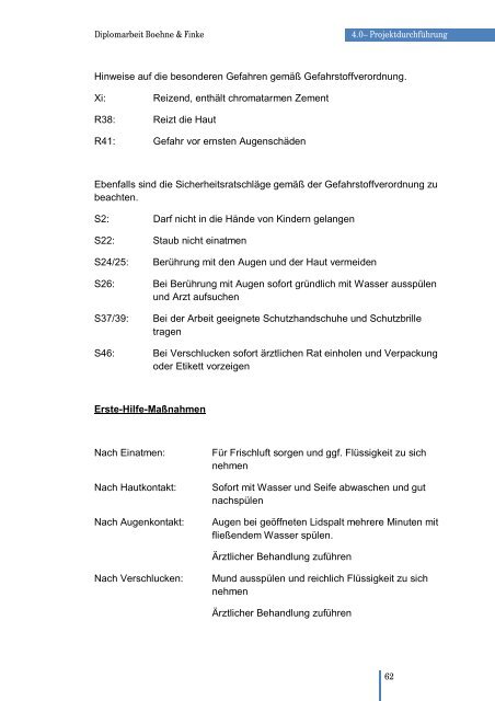 Diplomarbeit Bauingenieurwesen FH Münster Monitoring ... - ARCON