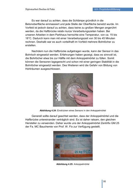Diplomarbeit Bauingenieurwesen FH Münster Monitoring ... - ARCON