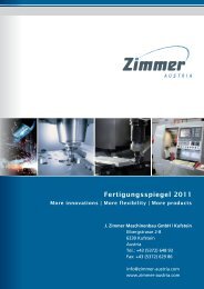 Fertigungsspiegel 2011 - J. Zimmer Maschinenbau GmbH