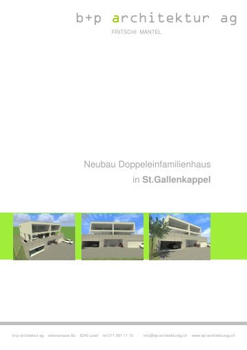 St.gallenkappel - b+p architektur ag