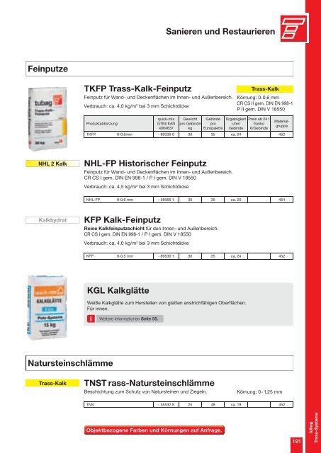 Lieferübersicht 2012 - quick-mix