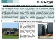 EnD-I Biogastochter EnD-I Loick Bioenergy geht neues ... - EnD-I AG