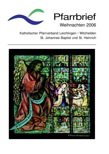 Pfarrbrief - kath. Pfarrgemeinde St. Johannes Baptist & St. Heinrich