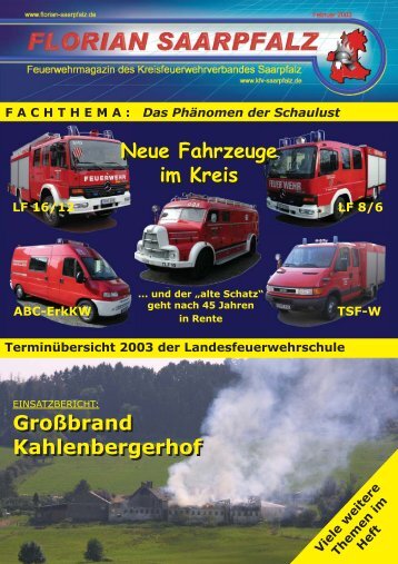 Großbrand Kahlenbergerhof Großbrand ... - Florian Saarpfalz