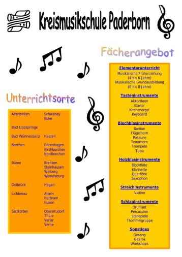 Informationen zur Kreismusikschule - Kreis Paderborn