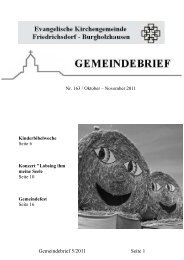 Gemeindebrief Oktober – November 2011 - Evangelische ...