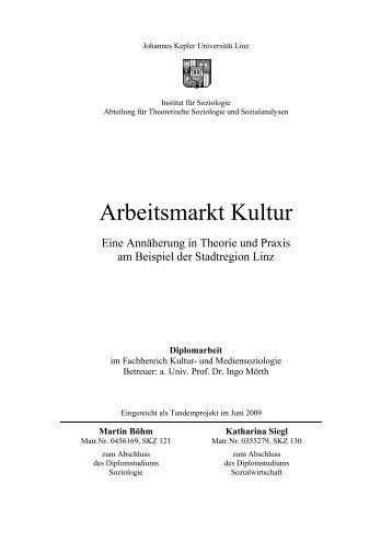 Arbeitsmarkt Kultur - Kupf