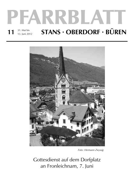 STANS · OBERDORF · BÜREN - Pfarrei Stans