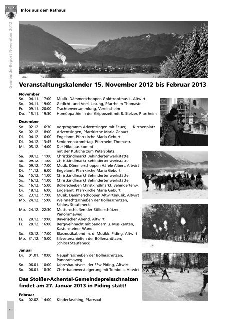 Gemeindereport November 2012 - Gemeinde Piding