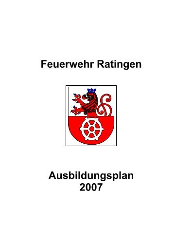 Ausbildung 2007 - Feuerwehr Ratingen