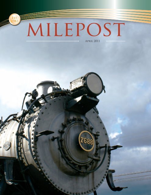 21638 - April 2011 Milepost.indd - Railroad Museum of Pennsylvania