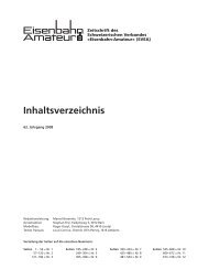 Inhaltsverzeichnis - Eisenbahn Amateur