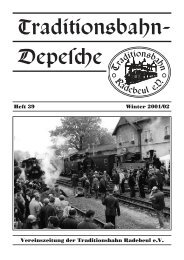 Heft 39 – Winter 2001/02 - Traditionsbahn Radebeul eV