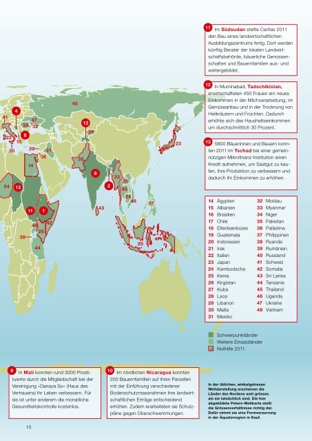 Jahresbericht 2011 - CARITAS - Schweiz