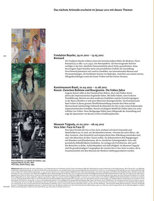 Das neuste Heft als PDF-Datei - Artinside - Das Museumsmagazin ...