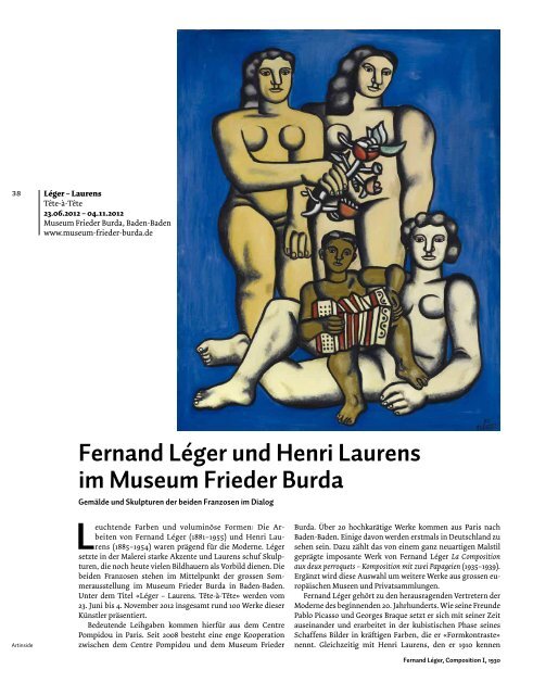Artinside Das Museumsmagazin der Region Basel Ausgabe ...