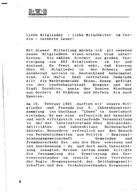 Mitteilungsblatt der Bregenzerwaldbahn-Museumsbahn Heft 3 ...