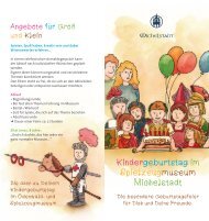 Flyer Kindergeburtstag im Museum - Michelstadt