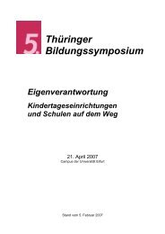 Programmheft - Thüringer Bildungssymposium