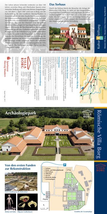 Flyer der Villa Borg