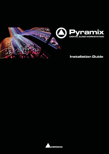 Install Pyramix V 8 .book - Merging Technologies