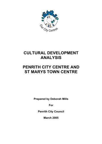 Cultural Development Analysis - Penrith City Council - NSW ...