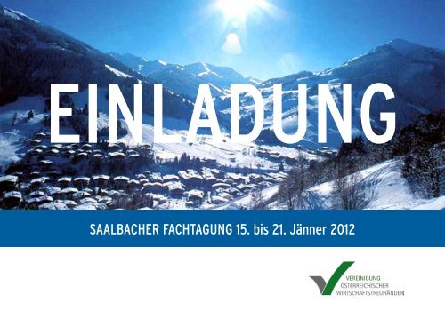 Konferenzen, Sem inare und Incentives in Saalbach MIT BMD - VWT