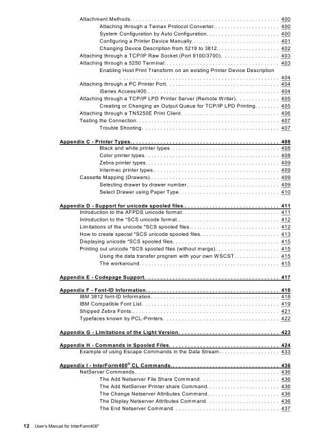 InterForm Manual - System & Method