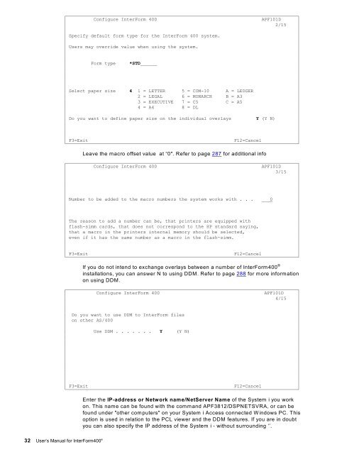 InterForm Manual - System & Method