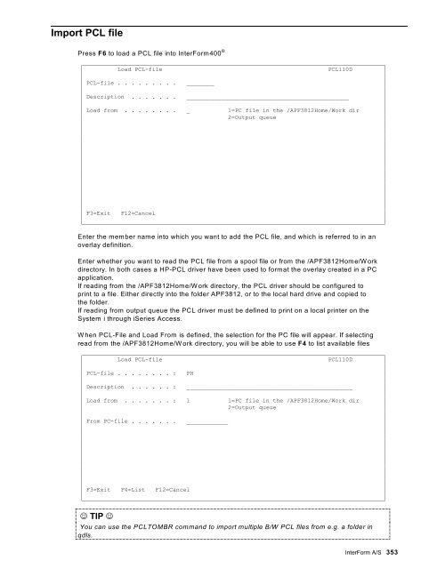 InterForm Manual - System & Method