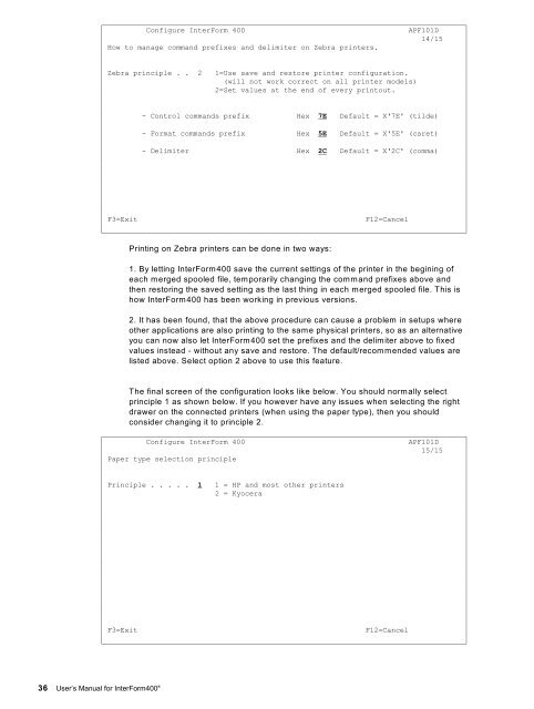 InterForm Manual - System & Method