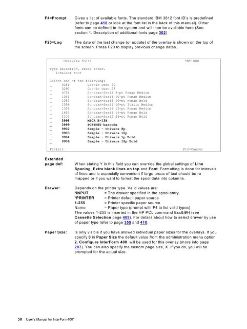 InterForm Manual - System & Method