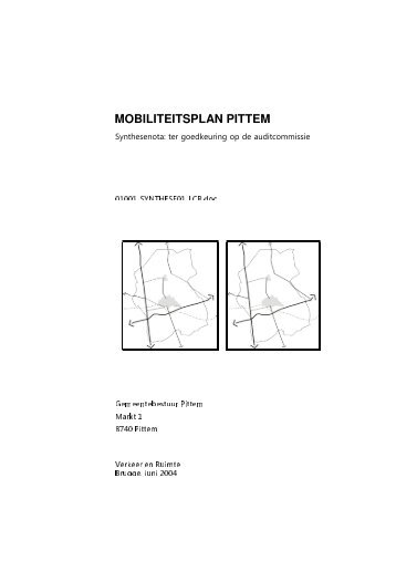 MOBILITEITSPLAN PITTEM - Gemeente Pittem