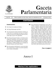 6 sep anexo I.qxd - Gaceta Parlamentaria, Cámara de Diputados